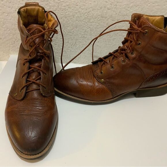 Twisted X Men\'s Lacer Lace Up Leather Ankle Boots Cognac MCRL001 Size 11-1/2 M main image 12